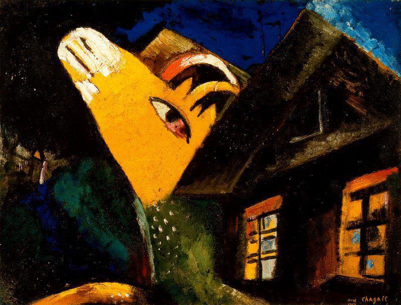 L’étable contemporaine de Marc Chagall Peintures à l'huile